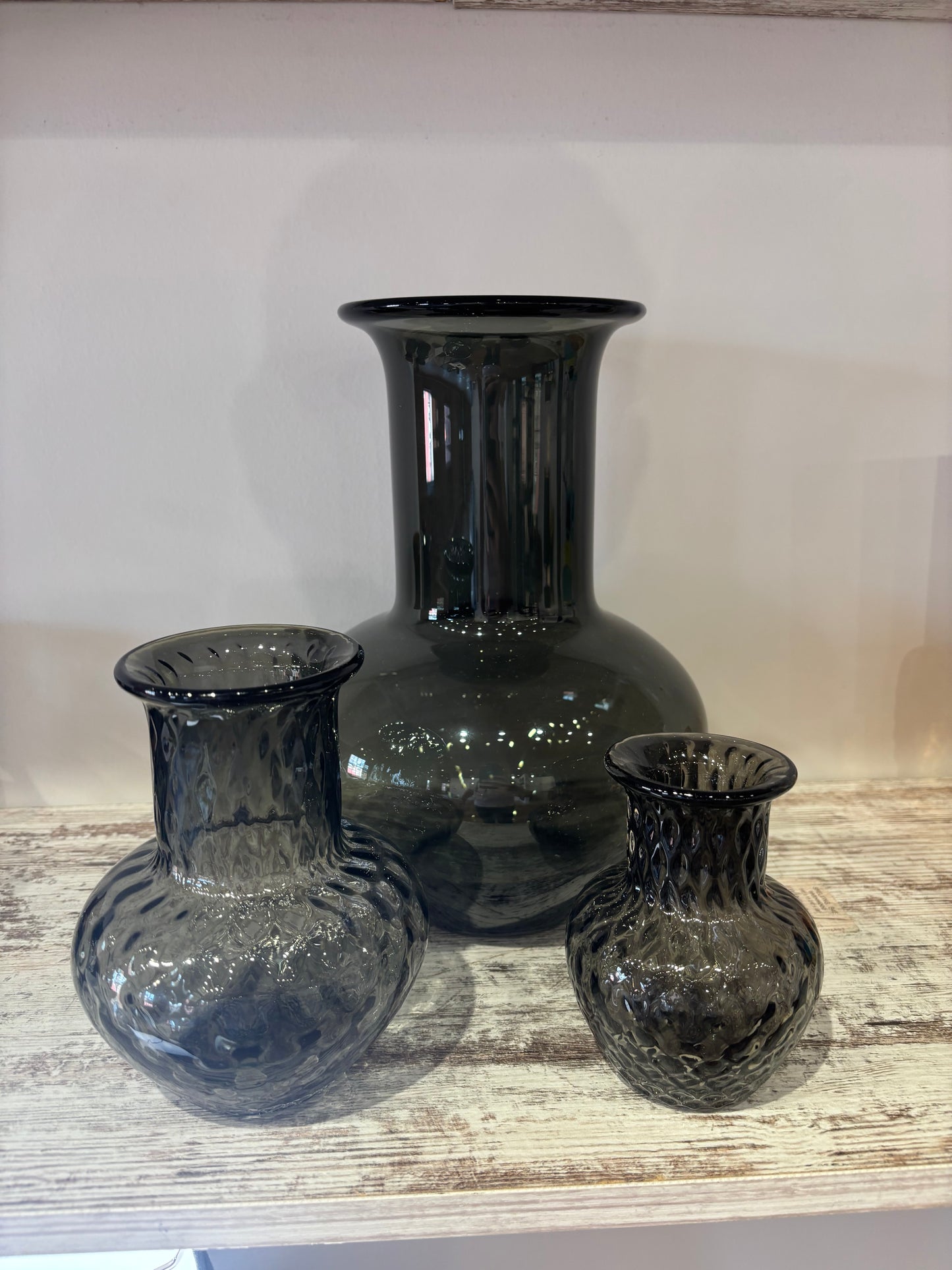 XL Weddington Gray Vase, Straight Sided