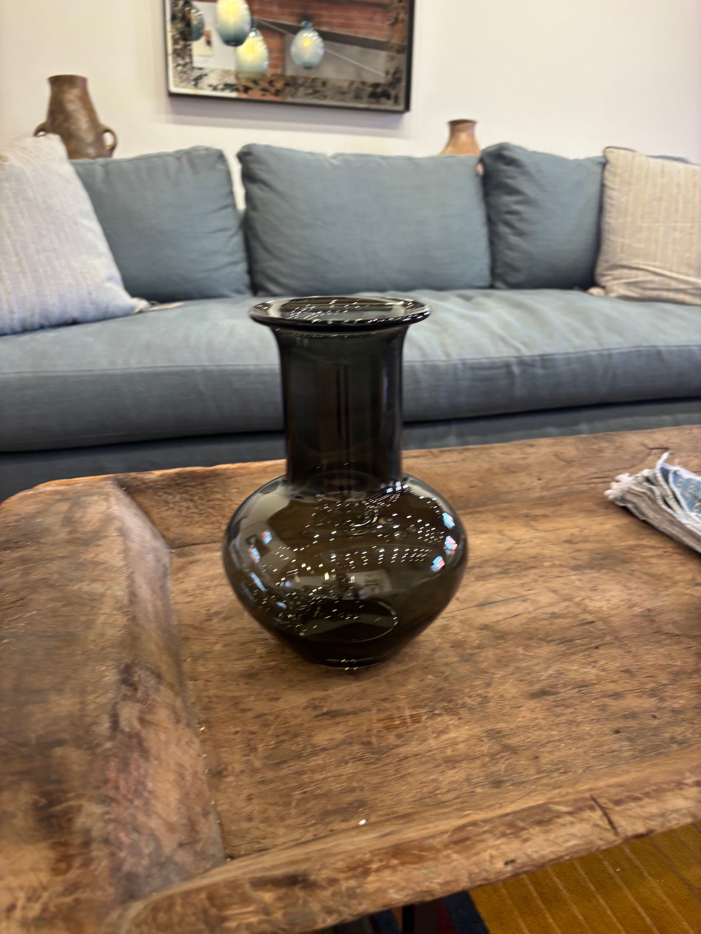 XL Weddington Gray Vase, Straight Sided