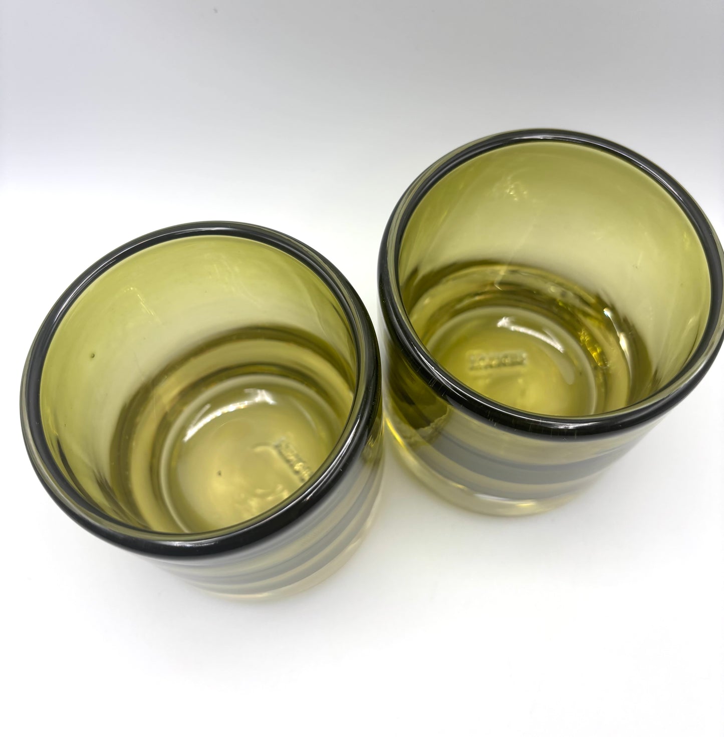 Olive Green Bourbon Glass
