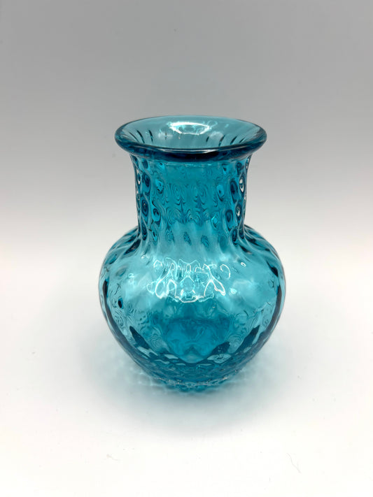 Teal Small Optic Vase