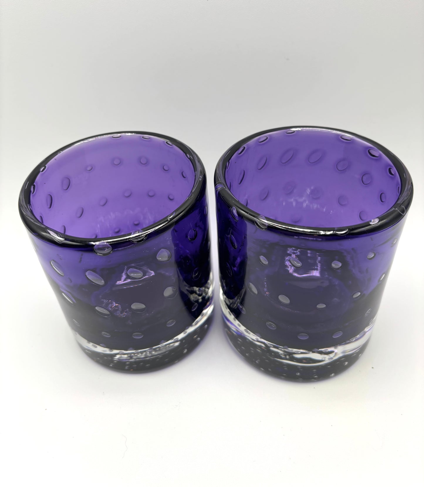 Purple Bubble Bourbon Glass