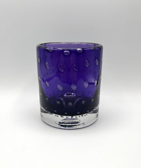 Purple Bubble Bourbon Glass