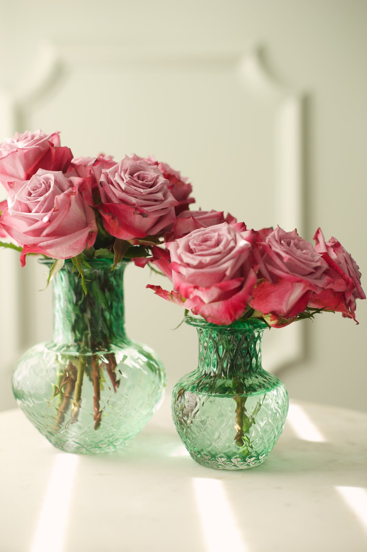 A set of Medium and Small Vases