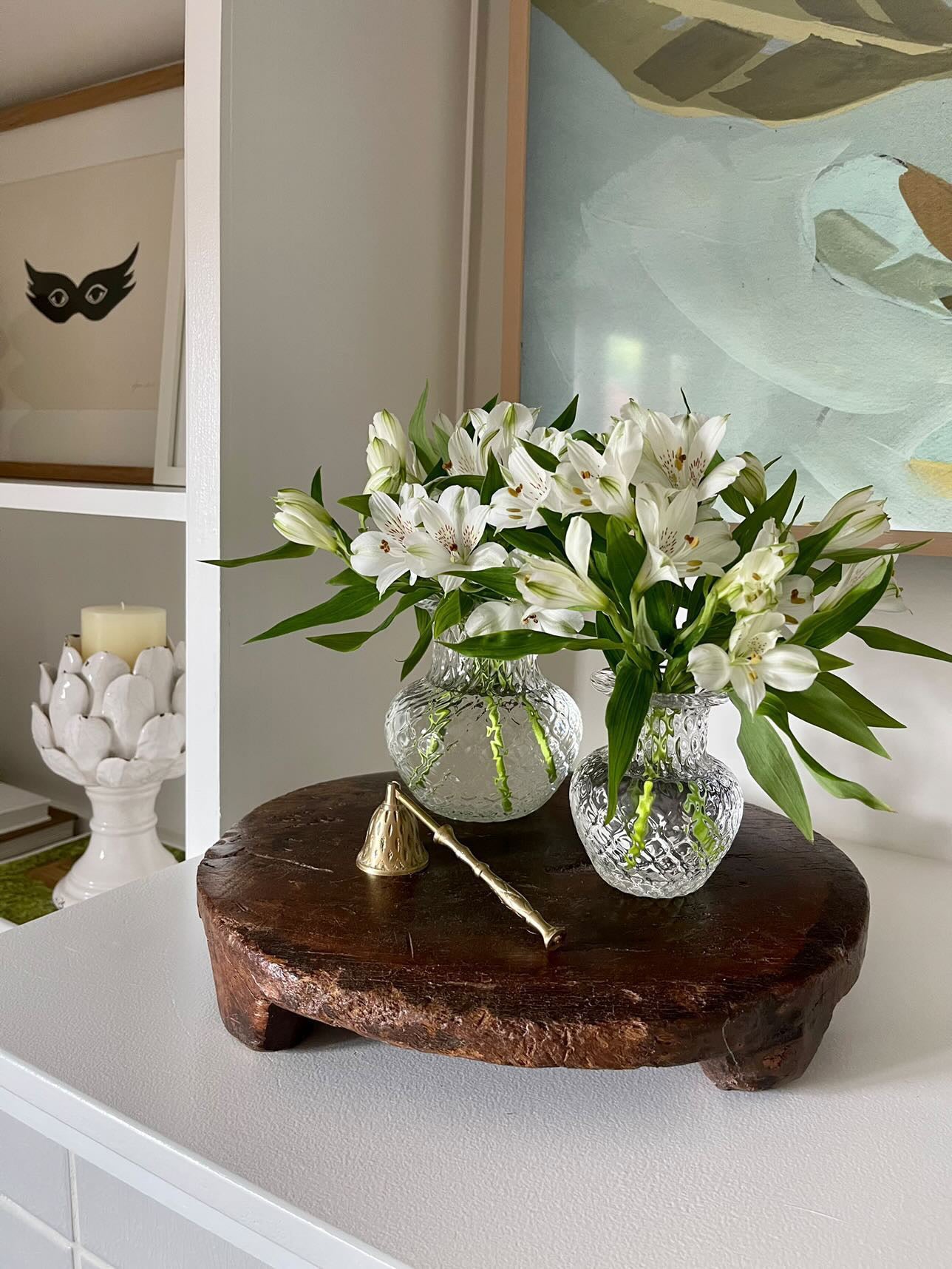 A set of Medium and Small Vases