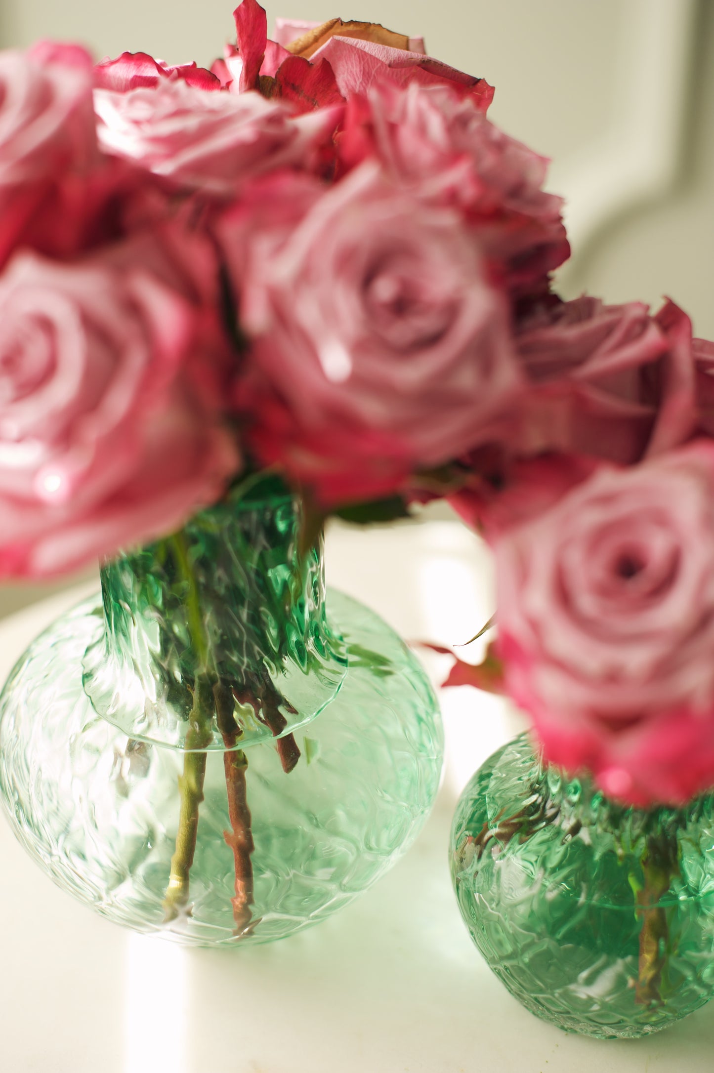 A set of Medium and Small Vases