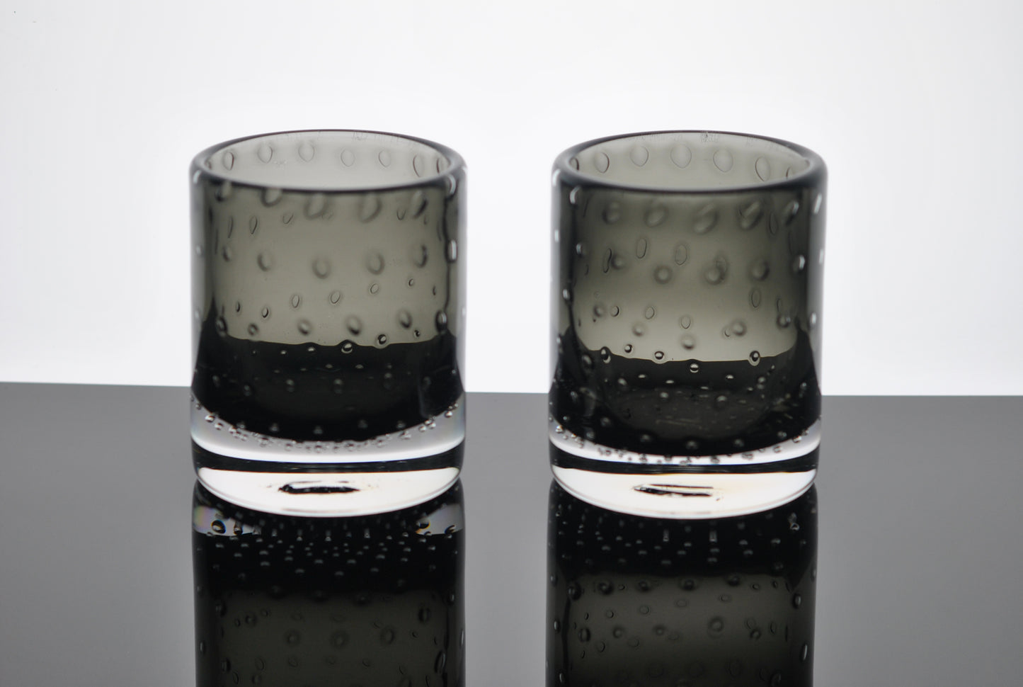 Gray Bubble Bourbon Glass